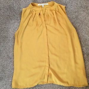 Mustard sleeveless top